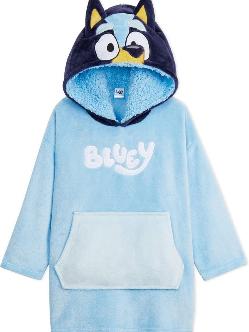 Cozy Blue Fleece Blanket Hoodie for Kids | Warm Wearable Gift for Girls